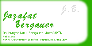 jozafat bergauer business card